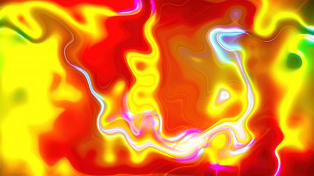 Abstract neon wave. Computer generated 3d render
