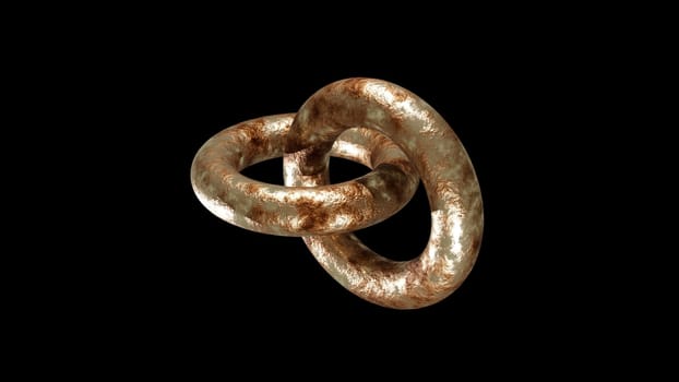 Rusty rings 3d render. Computer generated,Rusty rings 3d render. Computer generated