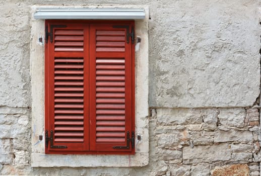Window shop at an old house in the town of Pula in Croatia