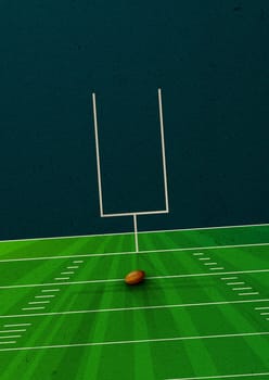 American football flyer, poster. Copy space football theme grunge paper effect, abstract art