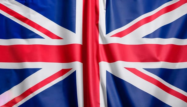 Waving national flag of Great Britain