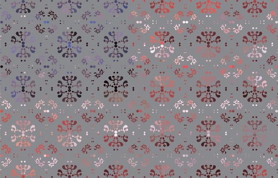 Simple geometric vector seamless pattern with gray flowers pattern polka dot gray background design.different flower with textiles,tiles,mosaic,creative multi colour Textile style geometrical.