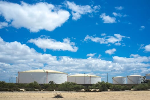 Huelva, Spain - Jul 28th, driving near the industrial zone of San Juan del Puerto, Huelva, Spain