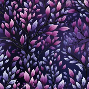 Watercolor seamless pattern with twigs and leaves. Botanical pattern for fabrics. Generative AI