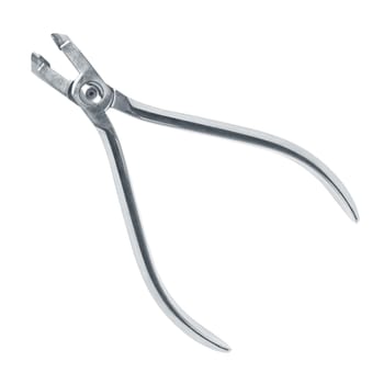 Dental pliers tool, isolated on white background