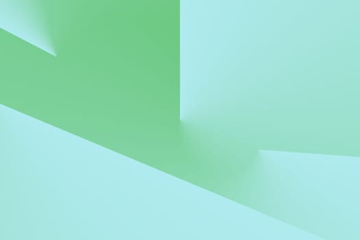 Abstract green background with gradient and smooth transitions, smooth lines
