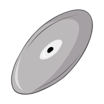 Icons of retro CD Disk isolated on white background. Vector illustration in flat design, EPS 10