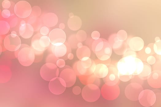 Abstract blurred fresh vivid spring summer light delicate pastel yellow pink orange bokeh background texture with bright circular soft color lights. Beautiful backdrop illustration.