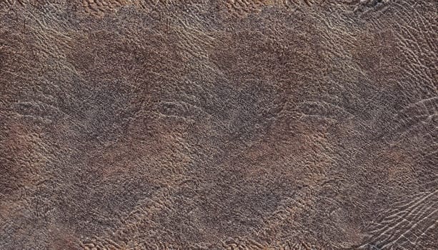 dark brown leather texture closeup can be used as background.