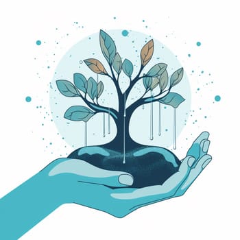 This image depicts a person or community engaged in water stewardship activities such as monitoring water quality, cleaning up waterways, or planting trees to protect water resources. It encourages viewers to take an active role in protecting our planet's water resources. Water stewardship is a critical strategy for preserving the quality and quantity of our water resources. This can include a range of activities, from monitoring water quality to restoring wetlands and cleaning up polluted waterways. By promoting water stewardship, this image emphasizes the importance of taking an active role in protecting the planet's water resources and promotes environmental stewardship. This image represents the potential for individuals and communities to create positive change and promote sustainability through collective action.
