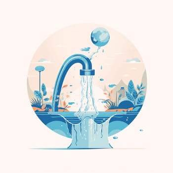 This image depicts a tourism operation implementing water conservation measures such as low-flow fixtures and towel reuse programs. It encourages the tourism industry to adopt sustainable practices to reduce its water footprint. The tourism industry is a significant consumer of water, and the increasing demand for travel is putting pressure on water resources in many regions. By promoting water conservation measures in the tourism industry, this image encourages viewers to take action to reduce their water footprint and promote sustainability. This image represents the potential for the tourism industry to create positive change and promote environmental stewardship through its actions.
