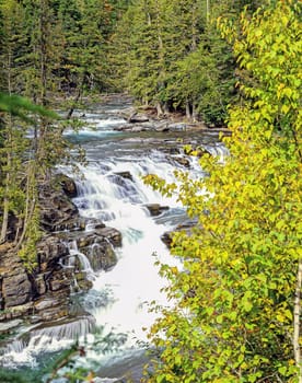 McDonald Creek in  Glacier National Park, Montana