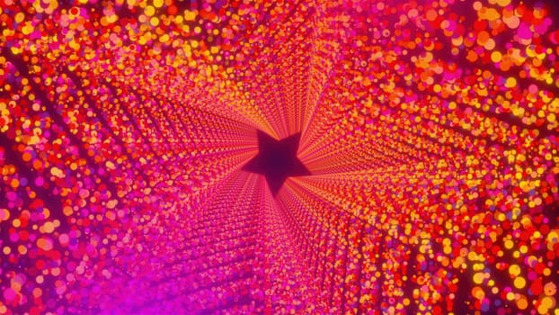 Star tunnel with particles. Computer generated 3d render,Star tunnel with particles. Computer generated 3d render