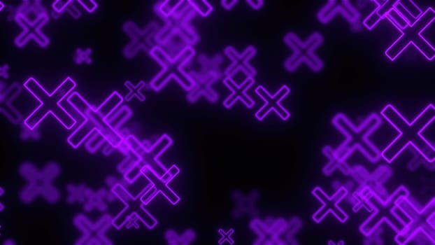 Glowing Cross Marks. Computer generated 3d render,Glowing Cross Marks. Computer generated 3d render