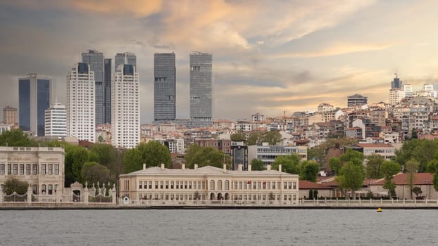 Istanbul, Turkey - May 10, 2023: Musahiban Dairesi, a former residence of the gentlemen-in-waiting of the Ottoman Sultans, in Dolmabahce Palace complex, in Besiktas district on the European coast