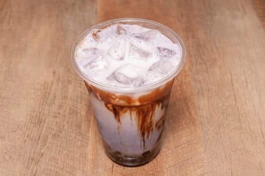 A delicious Strawberry Chocolate Smoothie or daiquiri