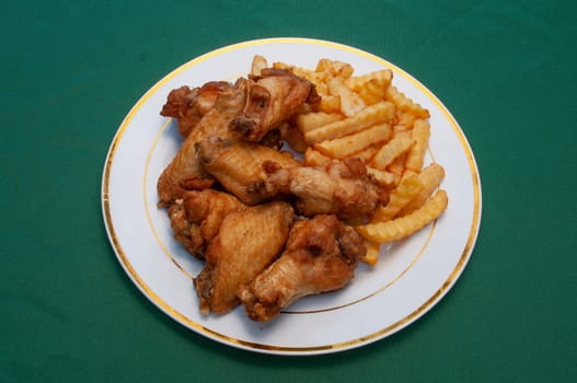 American cuisine dish known as chicken wings