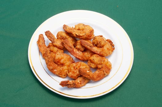 Delicious fried seafood best known as shrimp