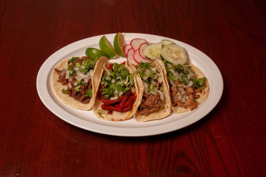 Authentic tex mex mexican cuisine known as a Taco