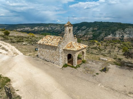 Hermitage of the Sacred Heart of Mary, on top of the Matea de Pastrana, province of Guadalajara Spain