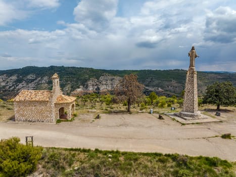 Hermitage of the Sacred Heart of Mary, on top of the Matea de Pastrana, province of Guadalajara Spain