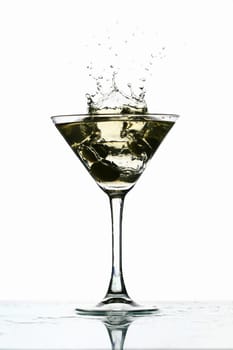 martini glass splash bar background