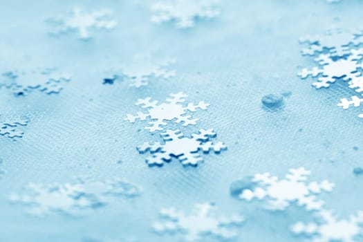snowflakes macro close up - christmas background