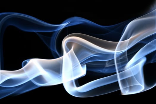 blue smoke - abstract background close up