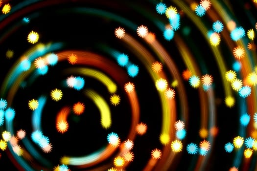 abstract disco colored stars - motion background