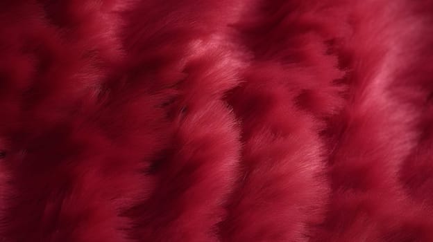 A close up of a red fur texture