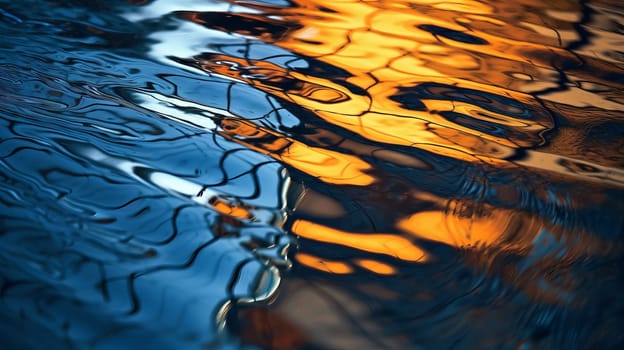 The reflection of a building in the water