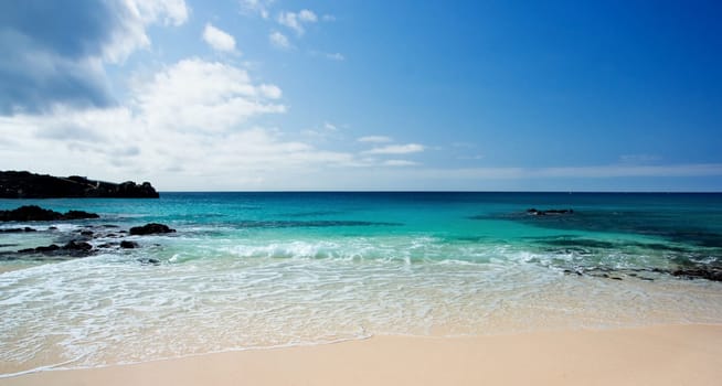 Beautiful Beach on Ascension Island in the Atlantic Ocean