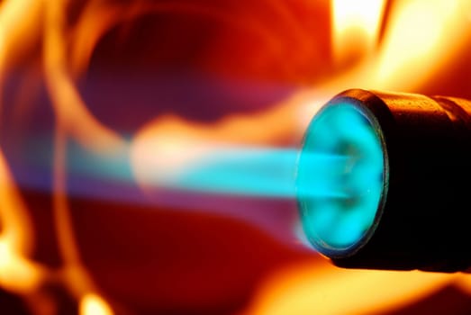fire isolated on a black background