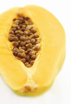 Papaya isolated on white background