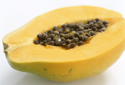 Papaya isolated on white background