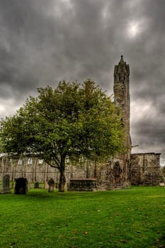 A view of the St Andrews cathedral ruins, Scotland