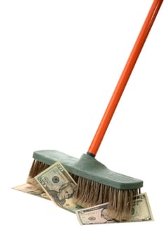 New broom and currency