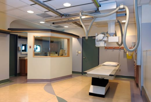 X-ray room ready for a patient