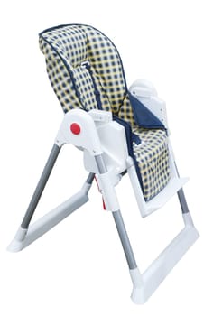 Baby's Highchair isolated with clipping path