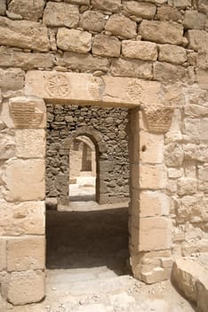 Gates of ancient Nabataean town of Shivta