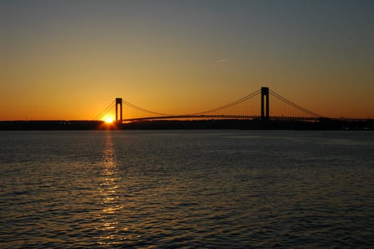 Verrazano-Narrows Bridge in New York City.