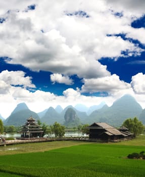 The scenery of Guilin countryside in southern China