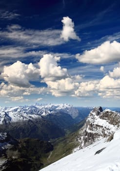 titlis snow covered mountain landscape near luzern switzerland