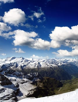 titlis snow covered mountain landscape near luzern switzerland