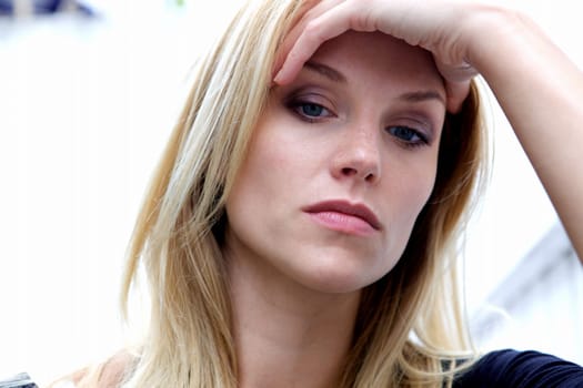 Unhappy Depressed Woman