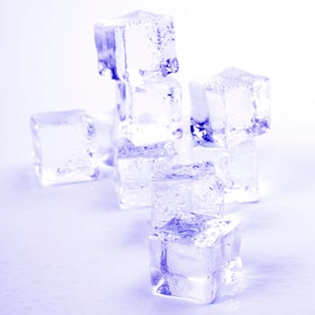 stack of ice cubes