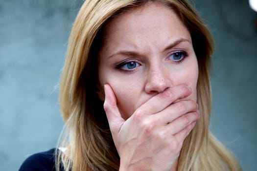 Unhappy Depressed Woman