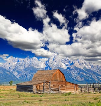 The Moulton Barn in Grand Teton National Park USA