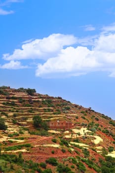 lonely house in the Moroccan mountains