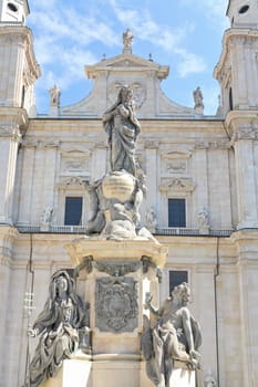 The Dome Cathedral in City Center of Salzburg, Austria